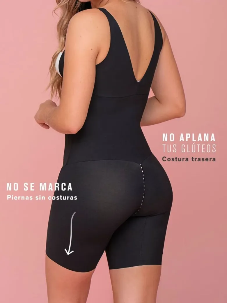 Body faja pantalon pecho libre de control moderado Leonisa 018483