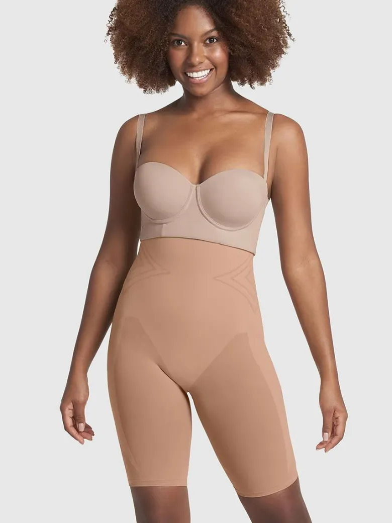 Faja pantalon alta media pierna invisible levanta glúteos Leonisa 012807M