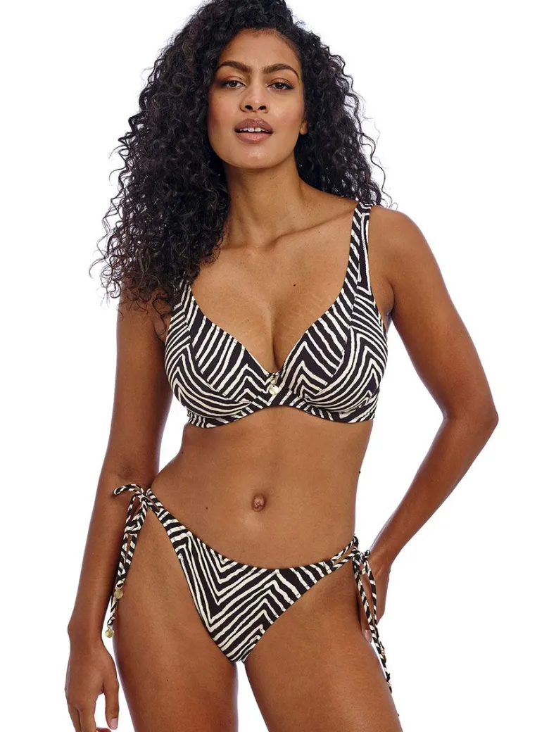 Parte de arriba Bikini Freya Swim Fiji falls High Apex con aros AS206813 Black