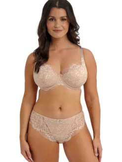 Sujetador con relleno y con aros Fantasie Emmaline Padded Plunge Natural Beige