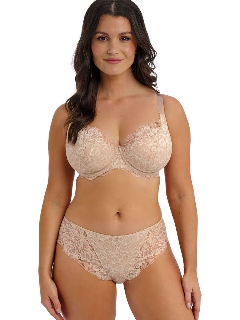 Sujetador con relleno y con aros Fantasie Emmaline Padded Plunge Natural Beige
