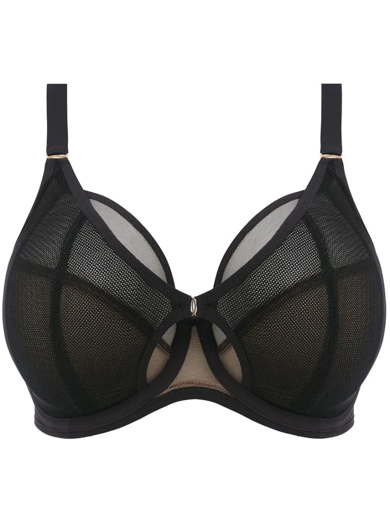 Sujetador sin relleno y con aros Elomi Kintai Plunge EL301202 Negro