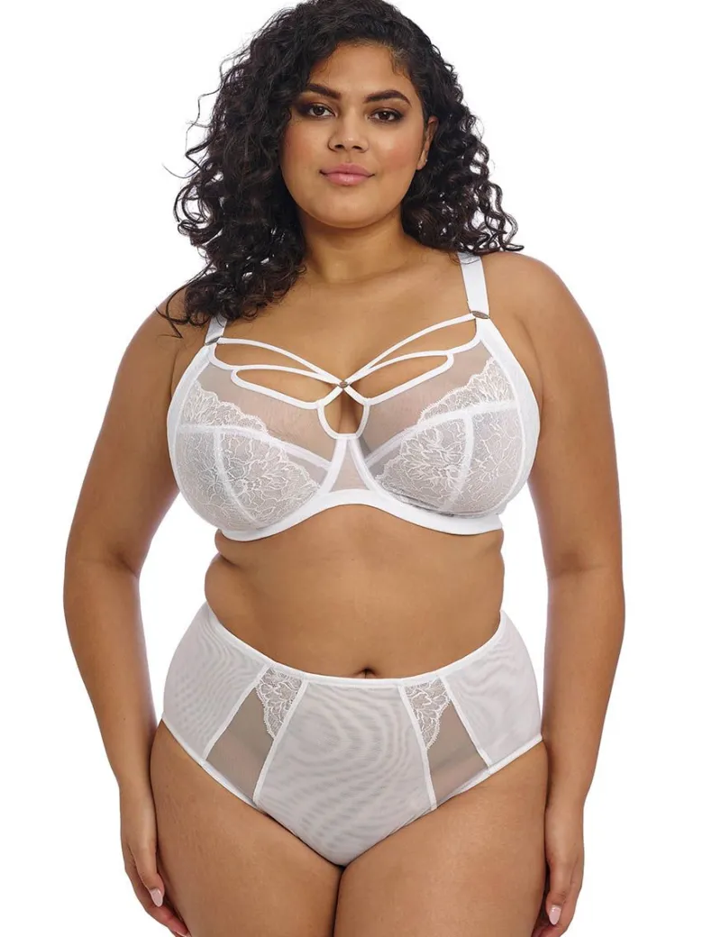 Sujetador sin relleno y con aros Elomi Brianna Plunge EL8080 Blanco