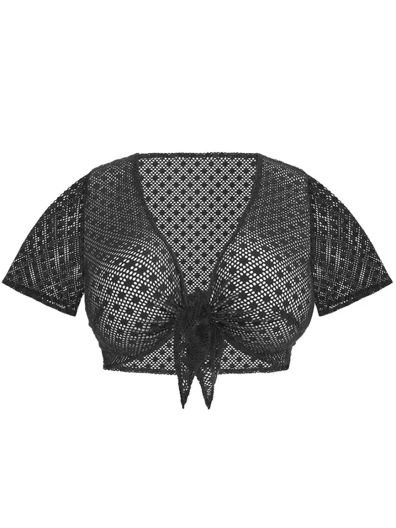 Top de playa Elomi Swim Bazaruto ES800696 Negro
